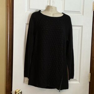 Valette Black Crew Neck Sweater